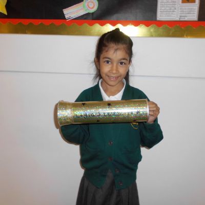 We made our own telescopes when learning about Caroline Herschel..JPG